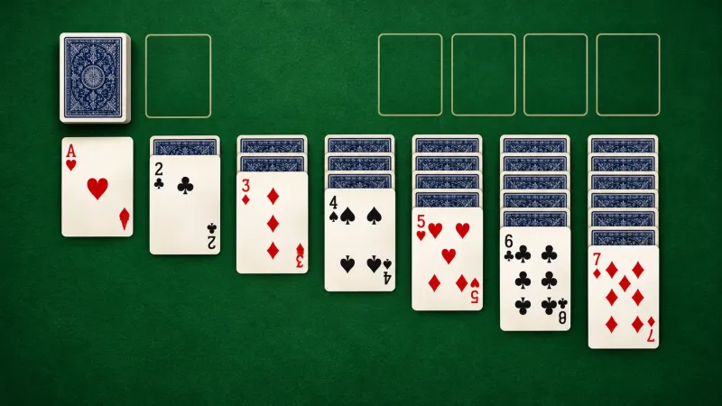 Klondike Solitaire card layout